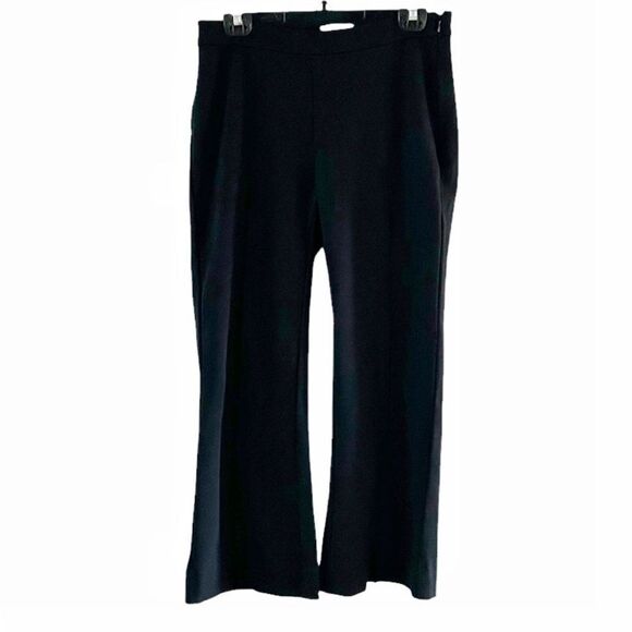ON 34th Black Boot Cut kick flare Ponte Ankle Pants Size Medium - Picture 2 of 13
